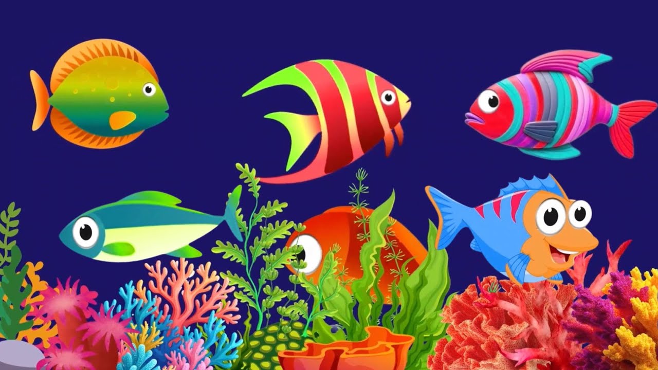 Bedtime Lullaby for Babies, Kids & Parents 😍 Animation🐟Fish lullaby🐟Calming Fishes #340 #babysle