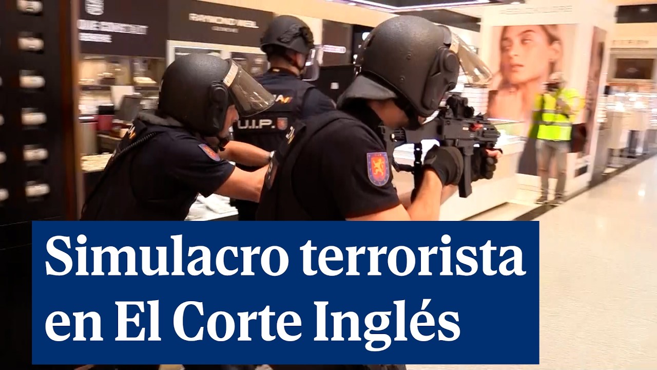 El simulacro terrorista de la Policía Nacional que pone los pelos de punta