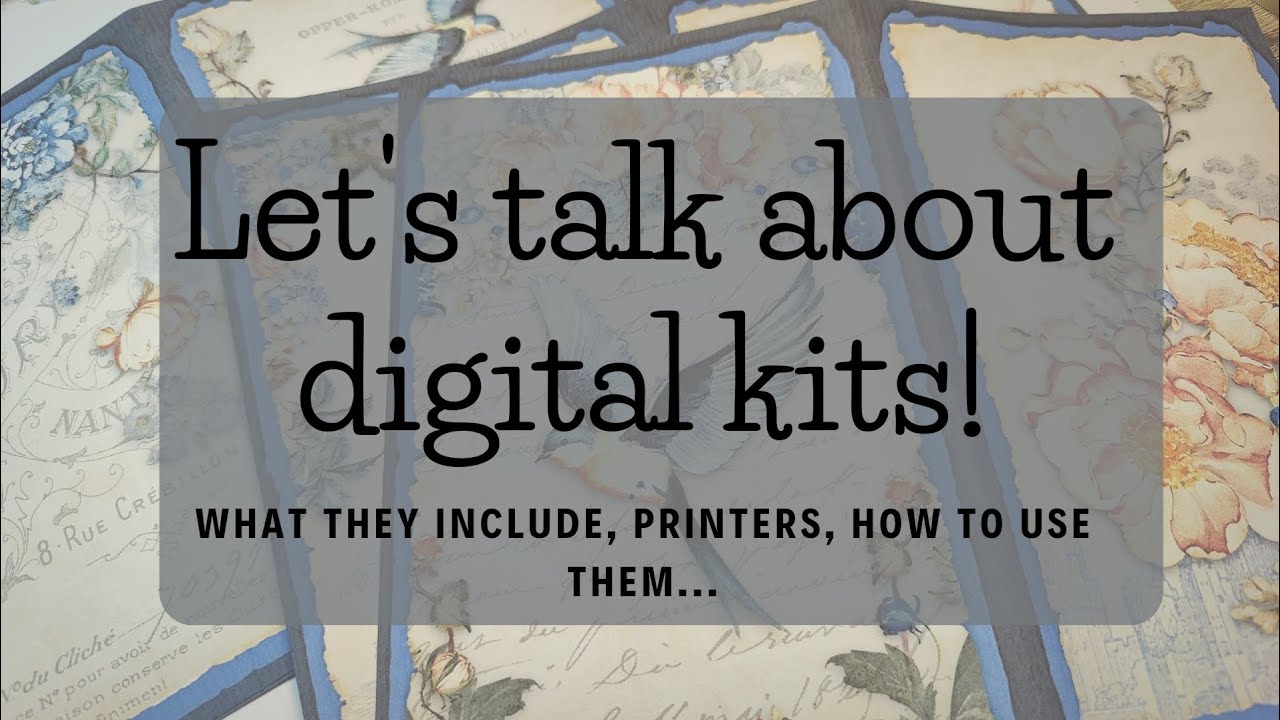 What is included in a digital junk journal kit, how to use it and other tips for beginners