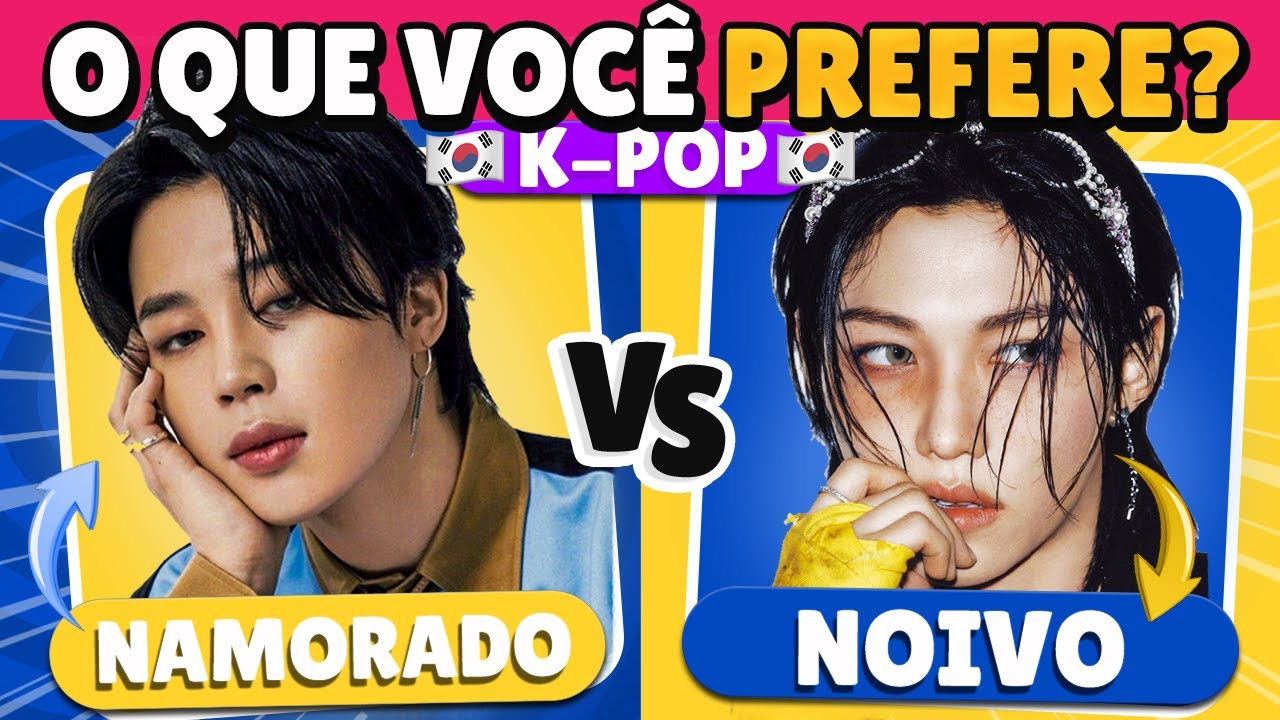 O que você prefere? 🤔 Namorar o Jimin ou Casar com o Felix? 💍 | Jogo das Escolhas K-Pop 🎶