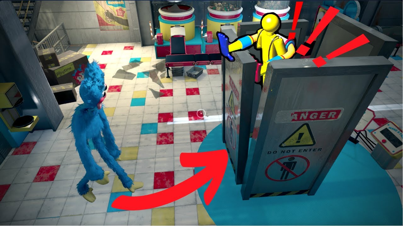 Can Huggy Wuggy Catch Me If I'm Closed? [Poppy Playtime]