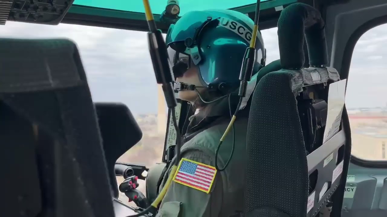 USCG- MH65 Dolphin Helicopter Flight