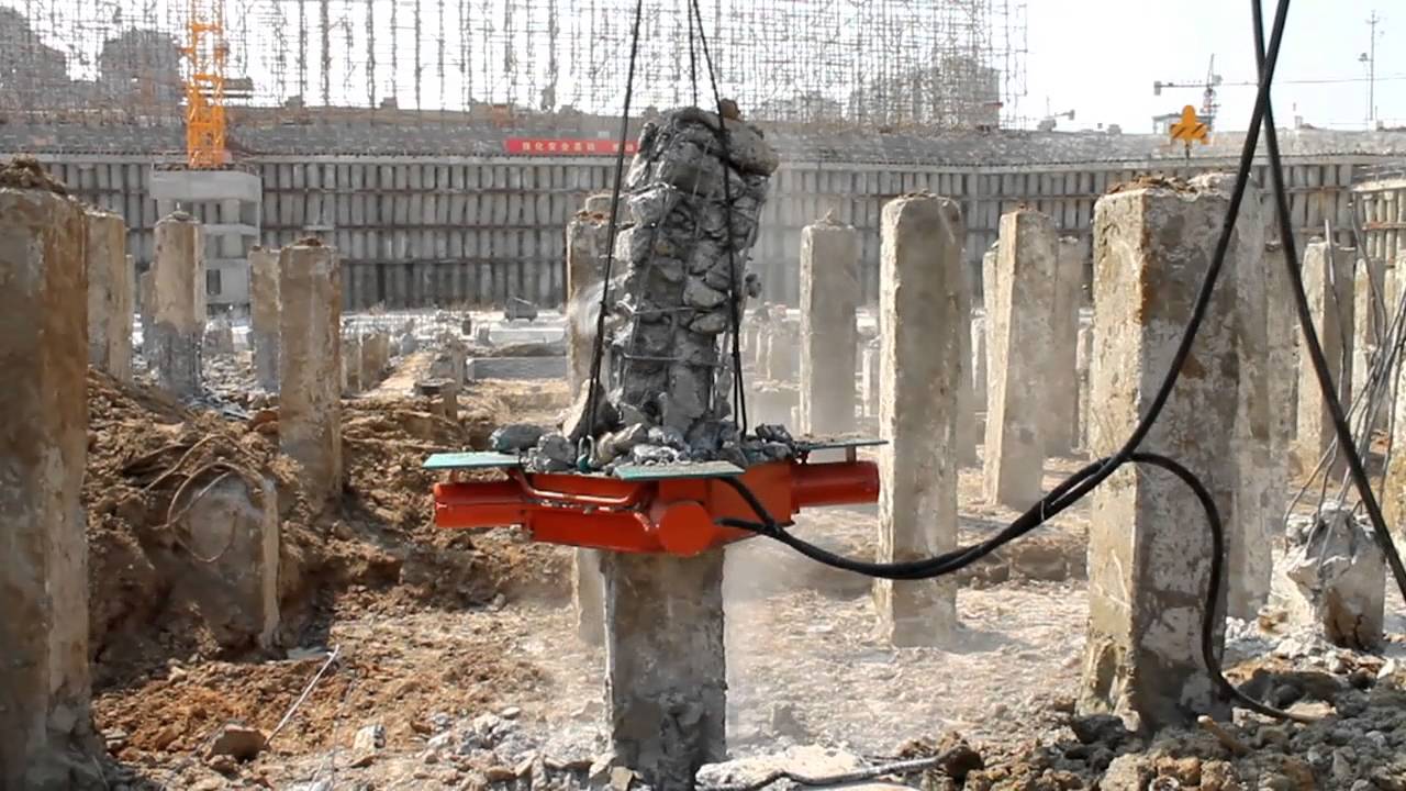 Excavator pile breaker/pile head breaker/pile cutter
