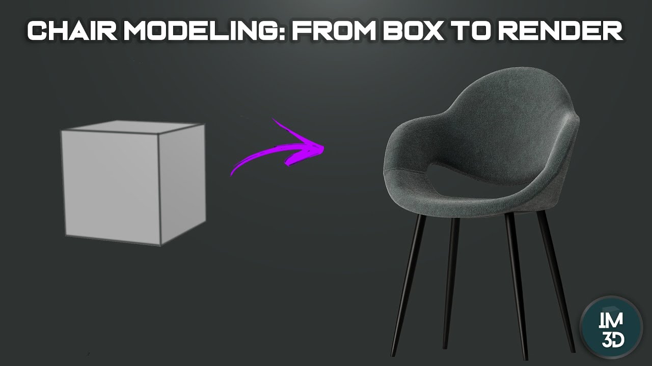 Step-by-Step Process: Modeling a Realistic 3D Chair #3dsmax #render #tips