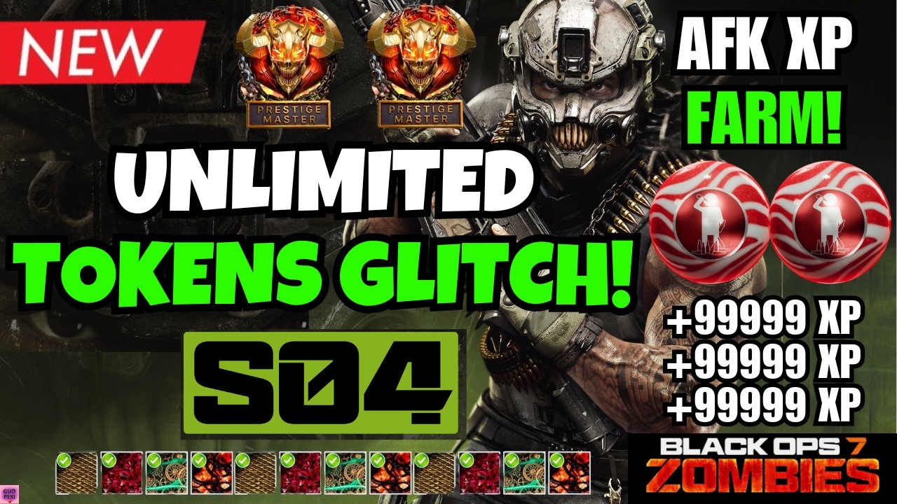 NEW BO7 SEASON 4 UNLIMITED TOKENS GLITCH! SOLO AFK INFINITE XP FARM + LEVEL 1000 FAST | BO7 ZOMBIES