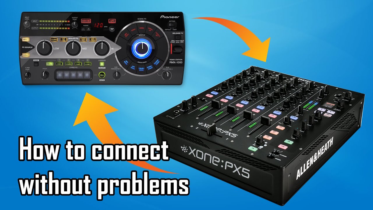How to connect RMX with Xone PX5 mixer