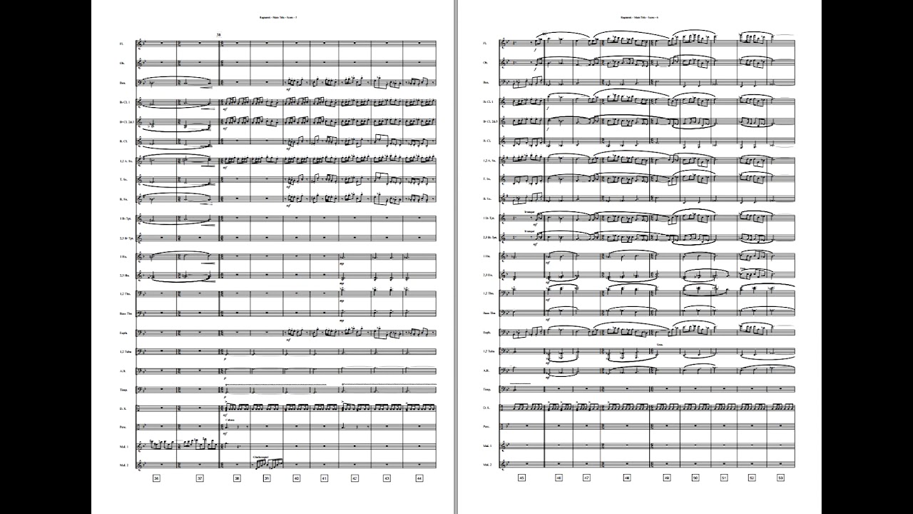 Ragnarok, Main Title -Magnus Beite/arr: Reid Gilje. Available for Brass and Concert Band Grade 3,5.