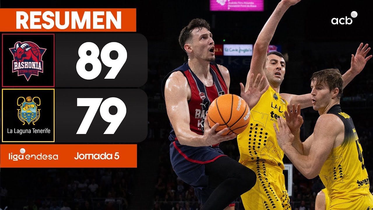 Baskonia - La Laguna Tenerife (89-79) RESUMEN | Liga Endesa 2025-26