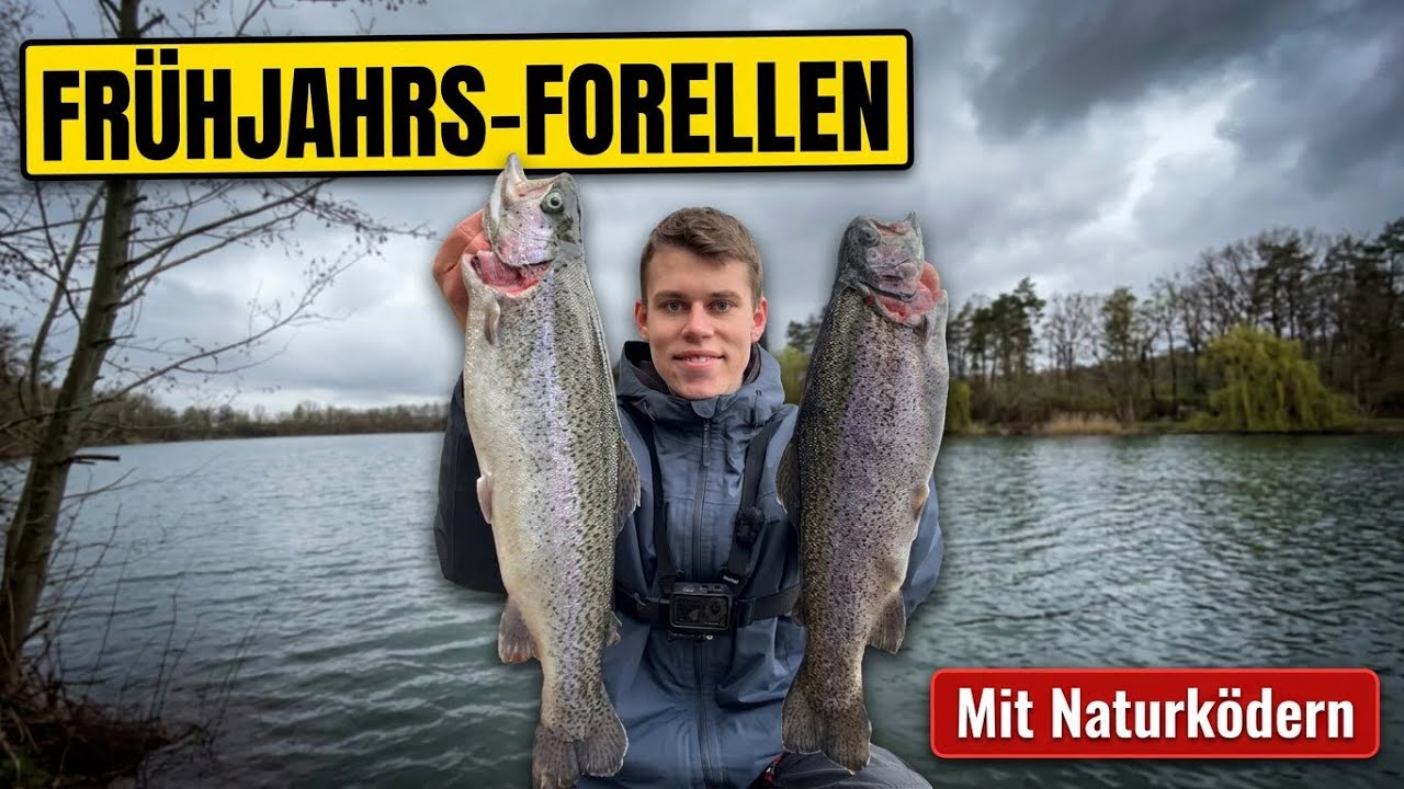 Forellenangeln im Fr&uuml;hjahr, Angeln mit Naturk&ouml;der