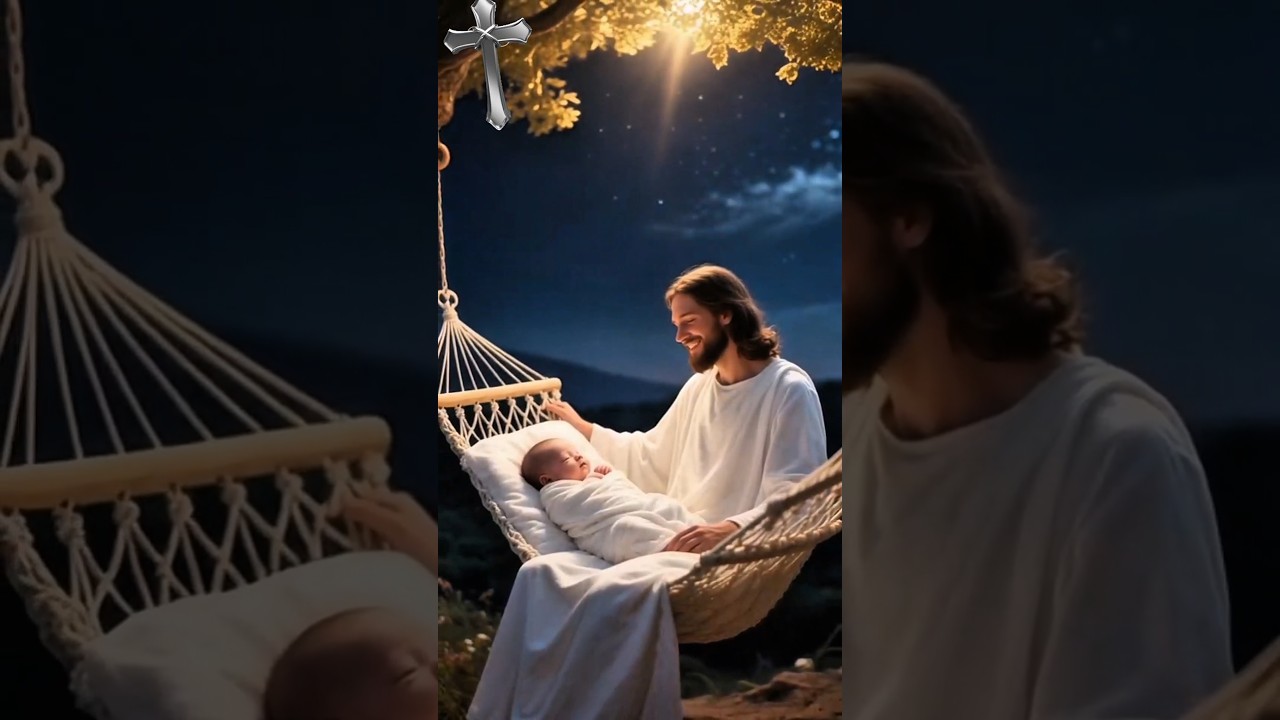 Jesus Watching Over a Sleeping Baby 🌟🙏#jesus #Faith #HopeInGod #ChristianShorts