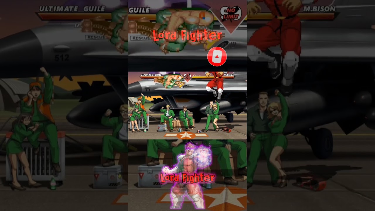 ULTIMATE GUILE vs M BISON - The most epic fight ever made ! #mugen #mugenfight #dc #shortsvideo