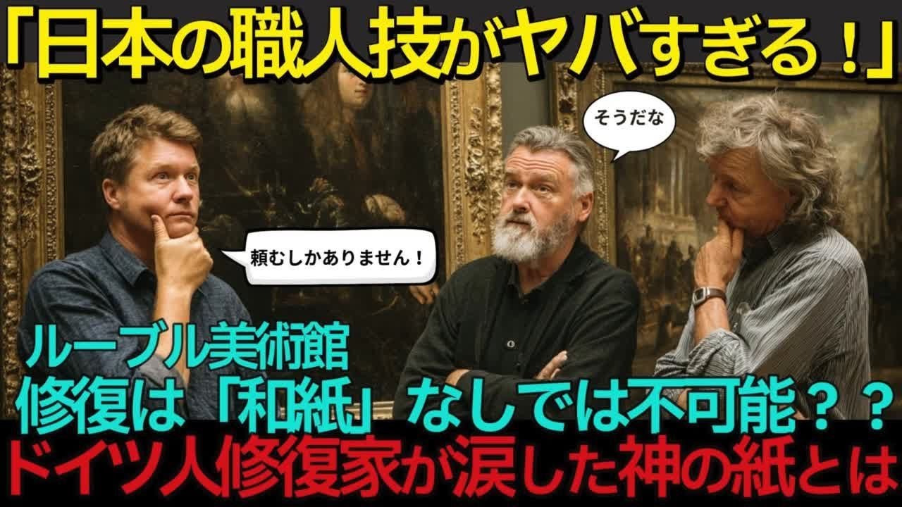 【海外の反応】なぜ日本の和紙は1000年もつの？ドイツの専門家が解き明かした、ルーブル美術館が頼る&ldquo;奇跡の紙&rdquo;の科学。