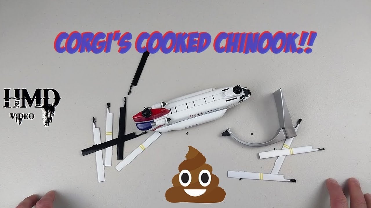 Boeing Vertol BV-234L Chinook, British Airways Helicopters, Corgi 1:72 Diecast Model AA34208