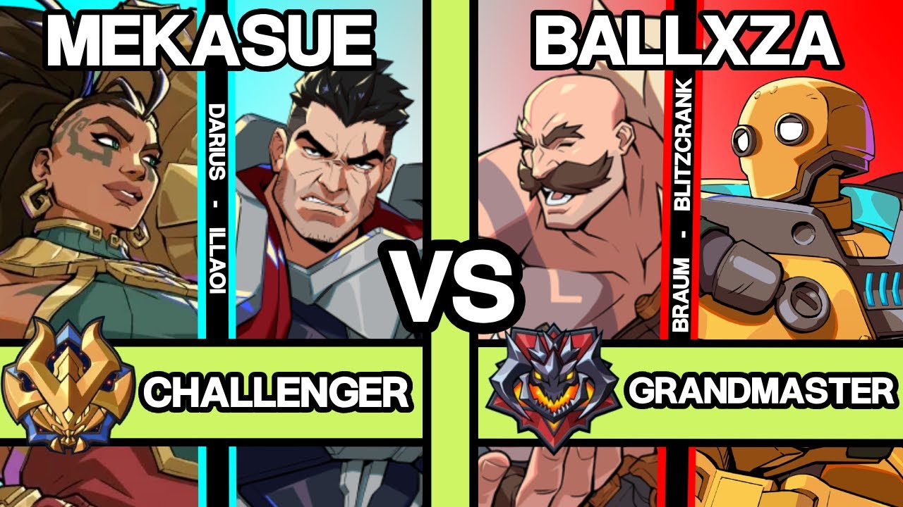 2XKO ▰ MEKASUE (Darius/Illaoi) vs BALLXZA (Braum/Blitzcrank) ▰ 2XKO Pro Replays
