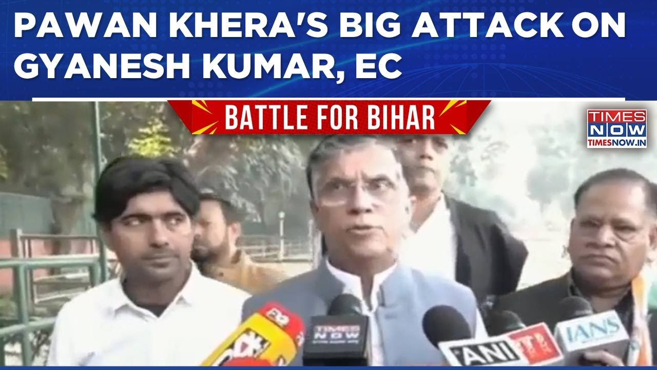 Congress' Pawan Khera Slams Election Commission, CEC Gyanesh Kumar As NDA Leads In Trends In Bihar