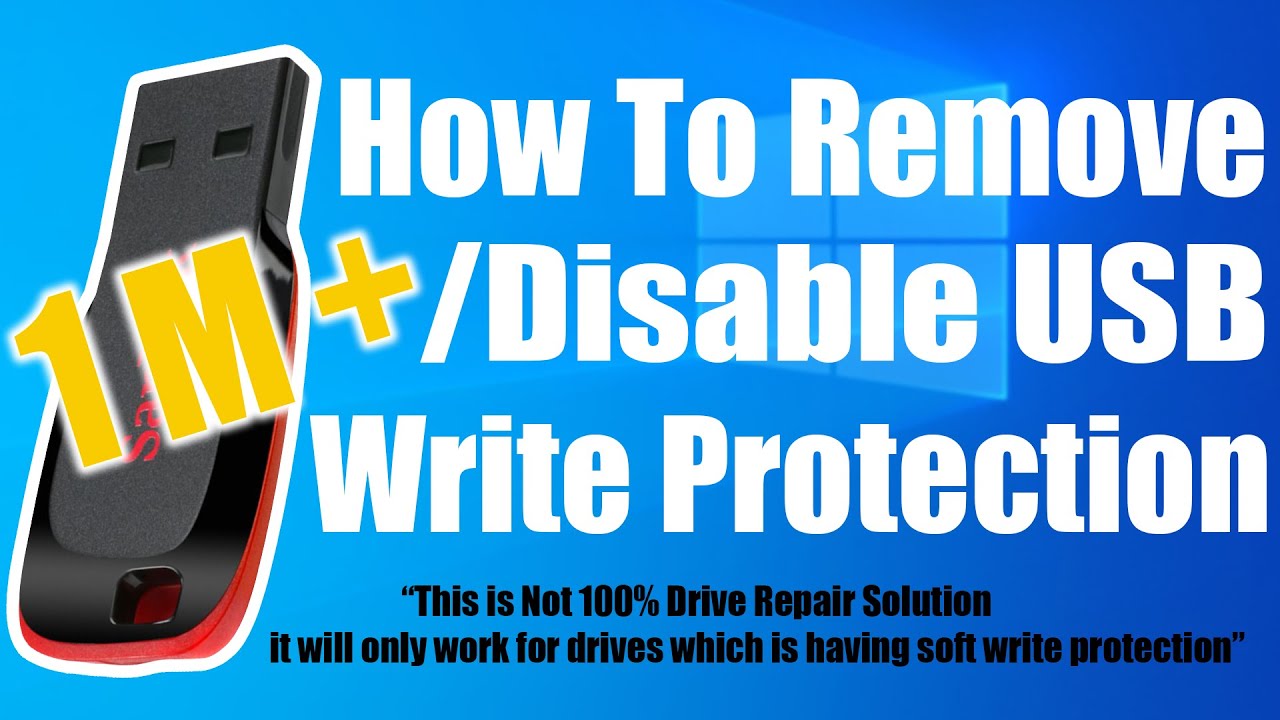 How to remove write protection / how to disable write protection on pendrive, ssd, memory card