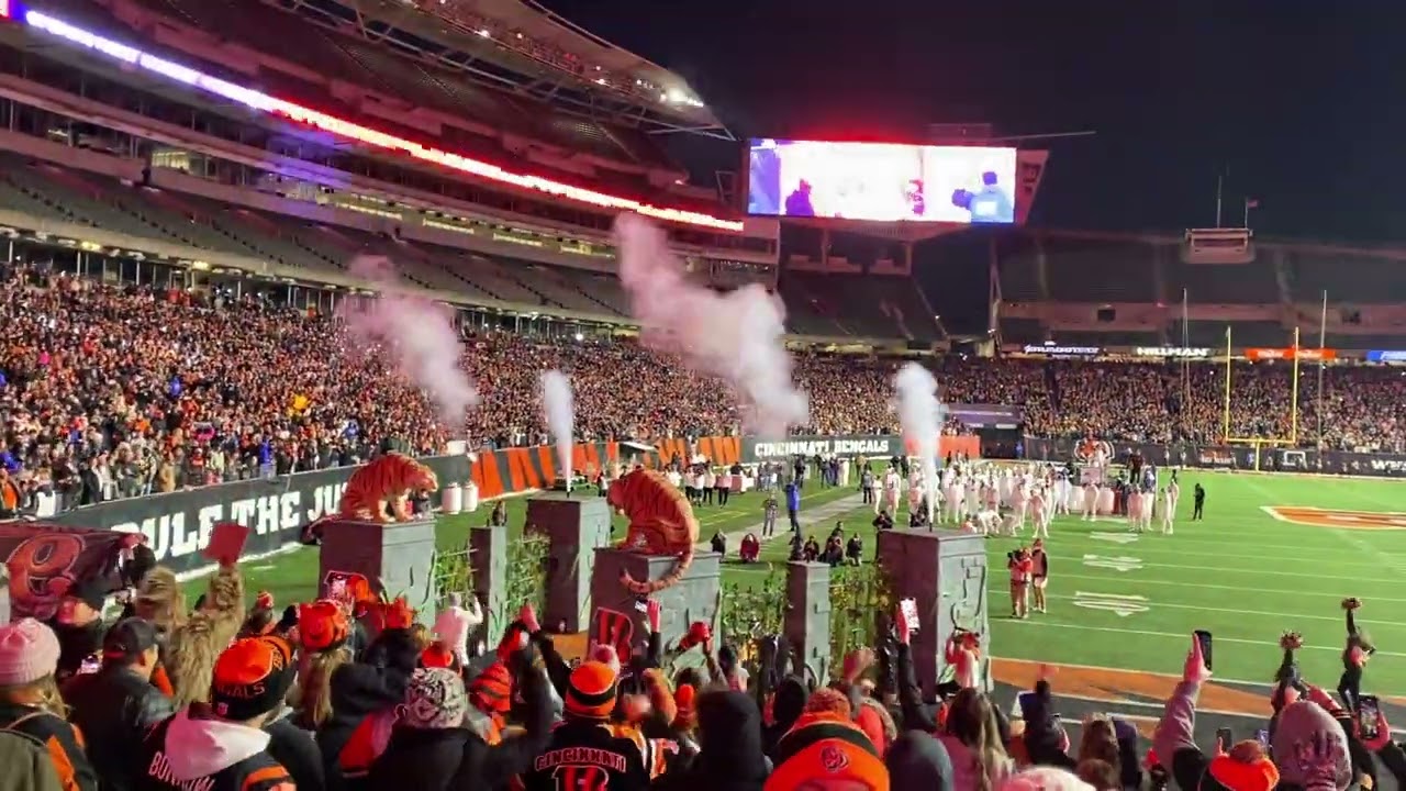 Bengals players intro Super Bowl Opening Week pep rally