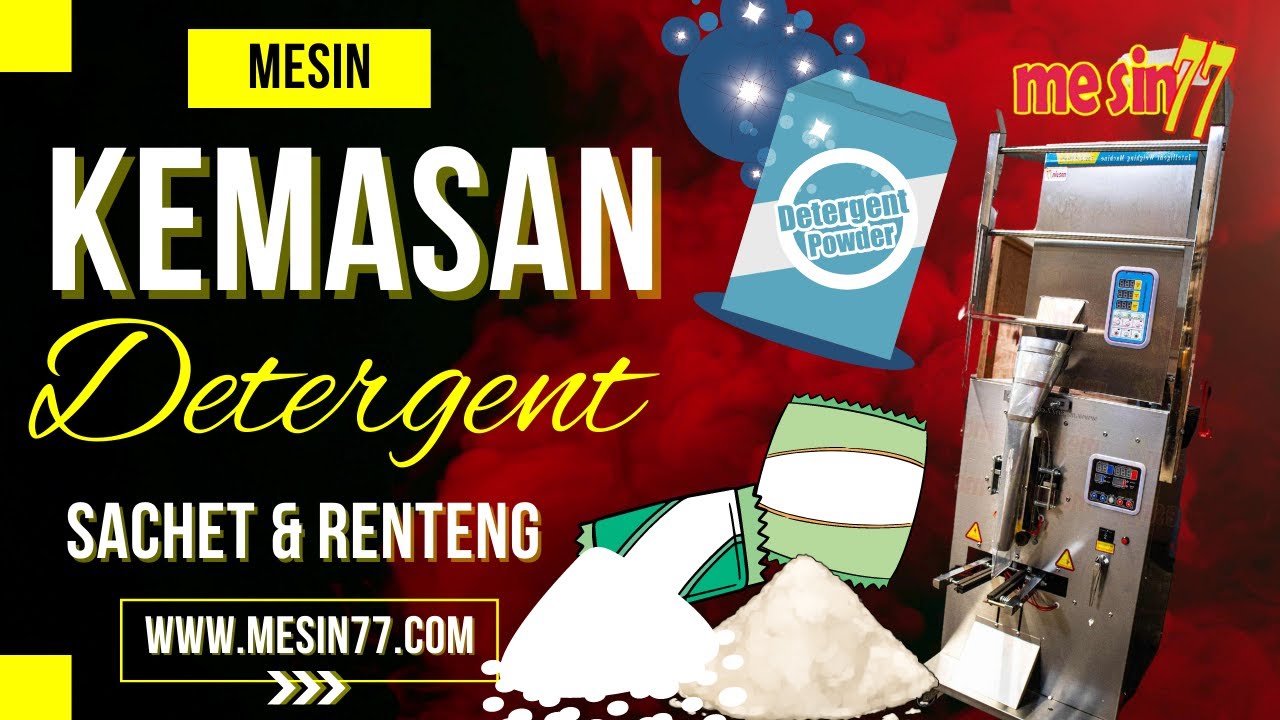 Mesin Kemasan Sachet Renteng - Deterjen Sabun Cuci Bubuk