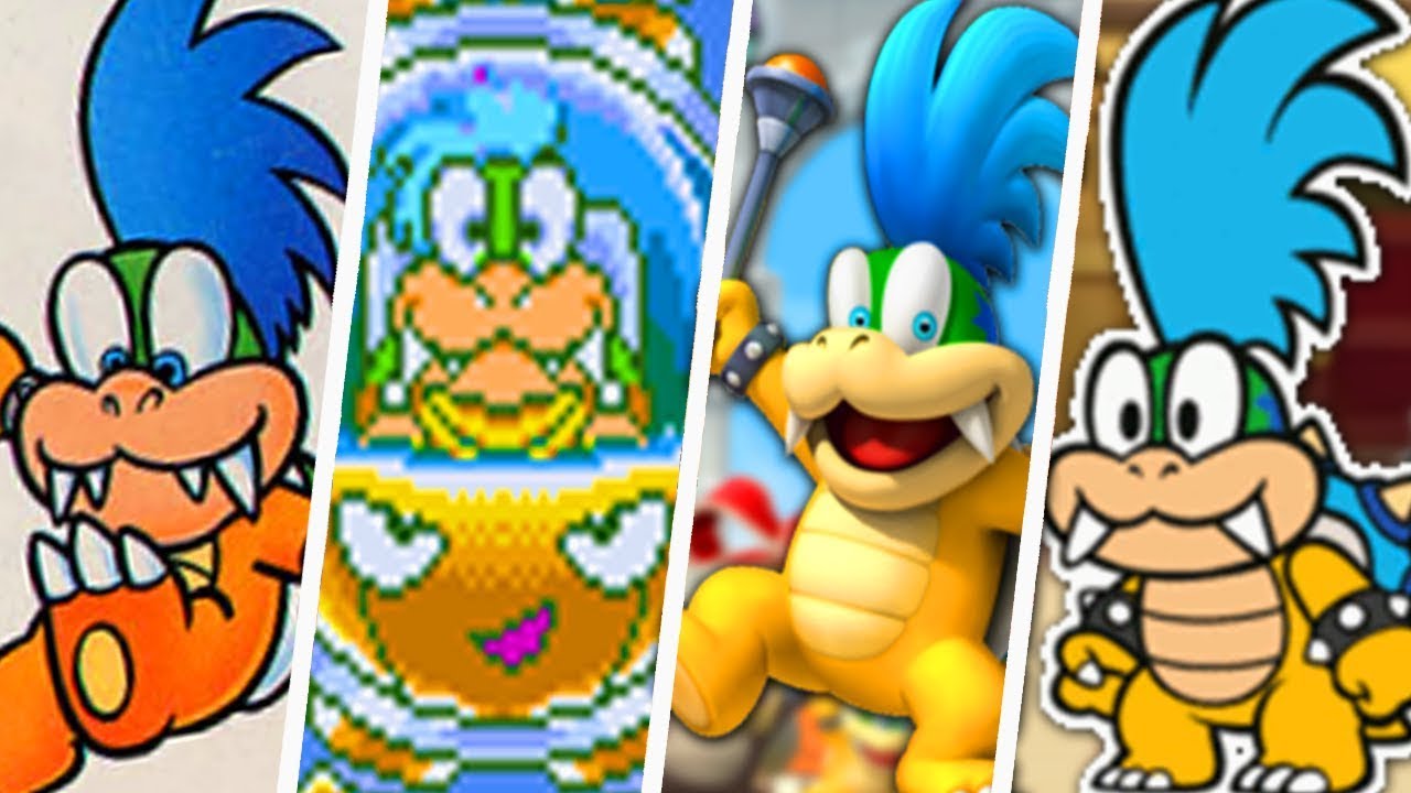 Evolution of Larry Koopa Boss Battles (1988 - 2018)