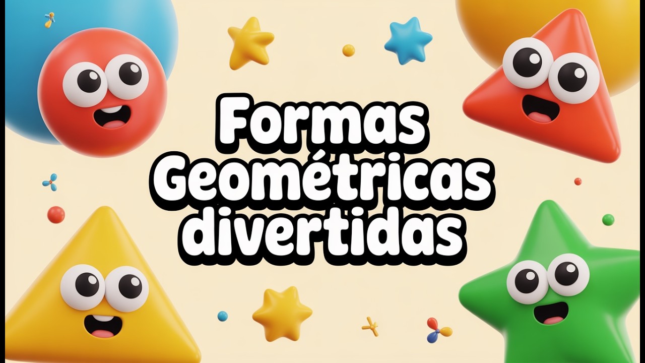 Formas Geométricas Divertidas para Crianças | Triângulo Quadrado Círculo Cantando 🎵 Música Infantil