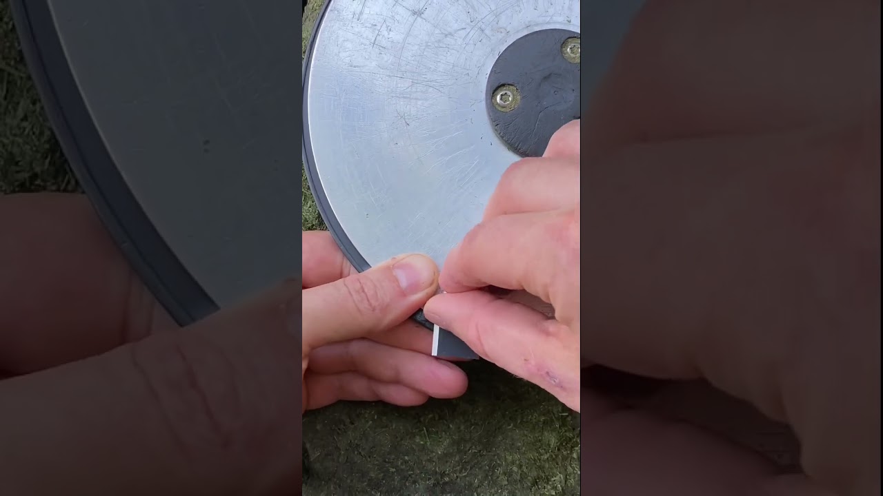 Changing the blades on my robot lawn mower.