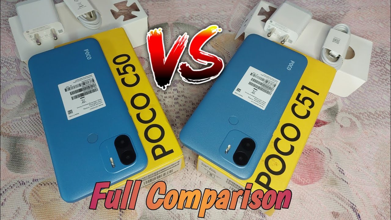 Poco c50 VS Poco c51 Full Comparison 😎||Poco c51 VS Poco c50#youtube #mobile