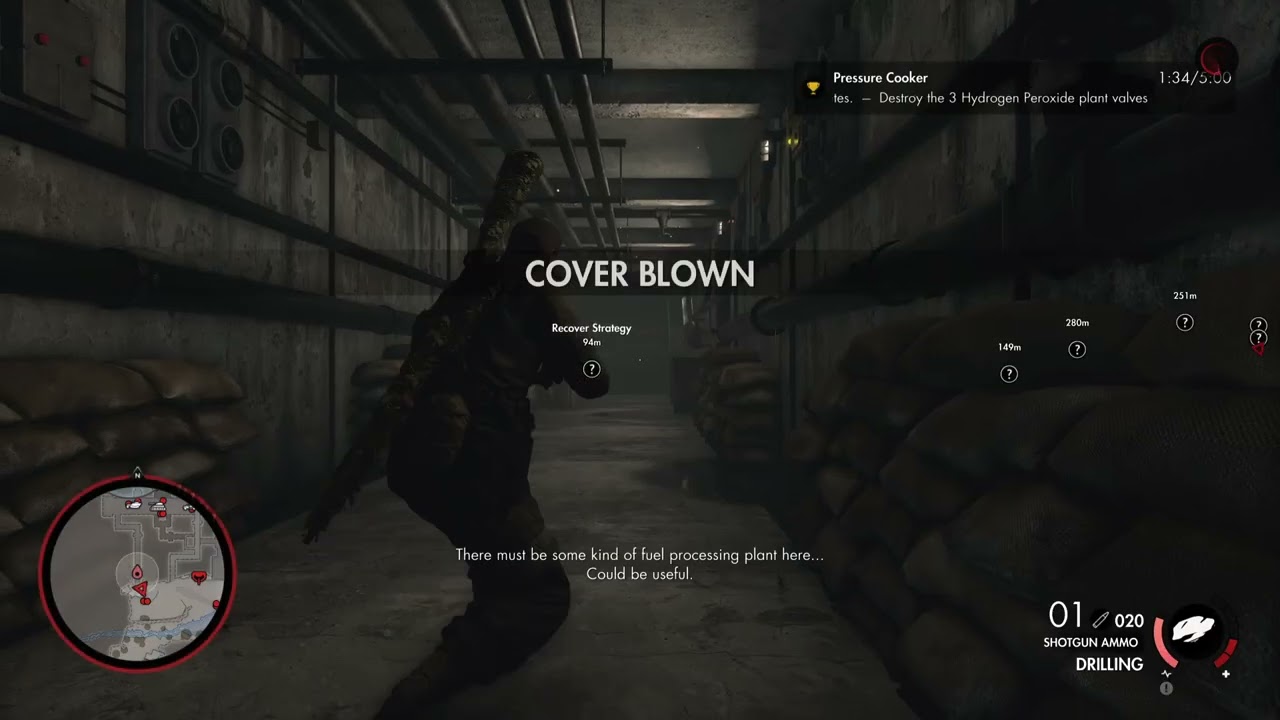 Sniper Elite 4 ALLAGRA Fortress Pressure Cooker 5 minutes or under