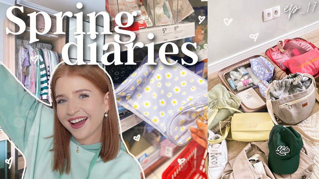 Travel prep, pakujemy się & ostatnie zakupy przed wyjazdem 🌸 Spring diaries 🌸