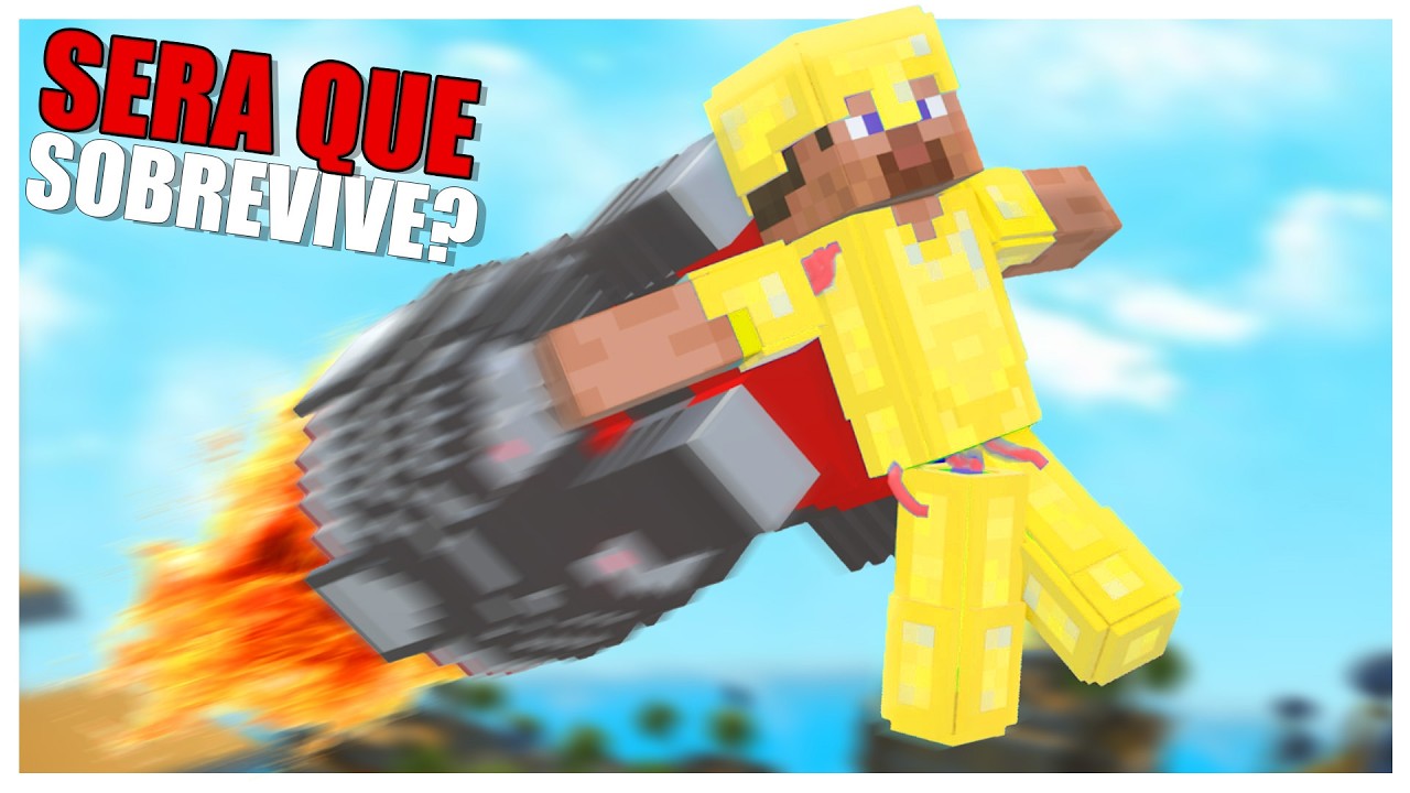 Steve consegue sobreviver contra FOGUETE? Testando armadura até que ele sobreviva! Teardown com Mods