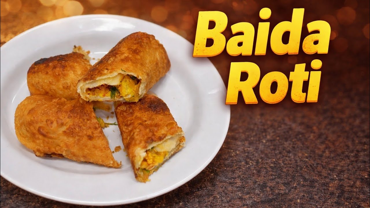 Chicken Baida Roti | Easy Chicken Baida roti recipe