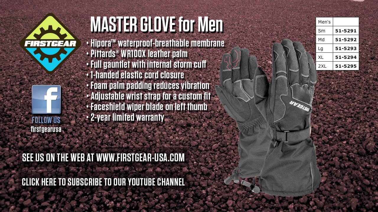 Firstgear Master Motorcycle Glove from Cli-MAXRidingGear.com