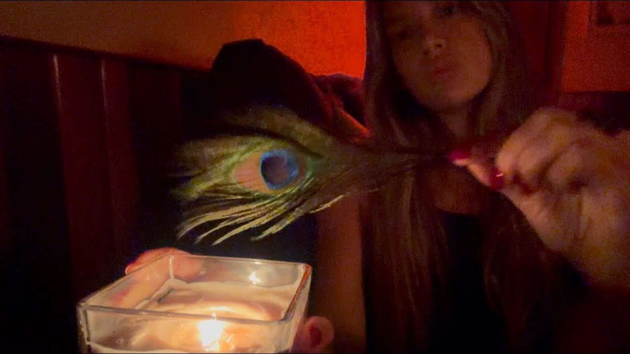 Fire, Feathers, Cozy, Soft ASMR | Sunday (and Holidays) Scaries | Candle Crackling, Close Inaudible