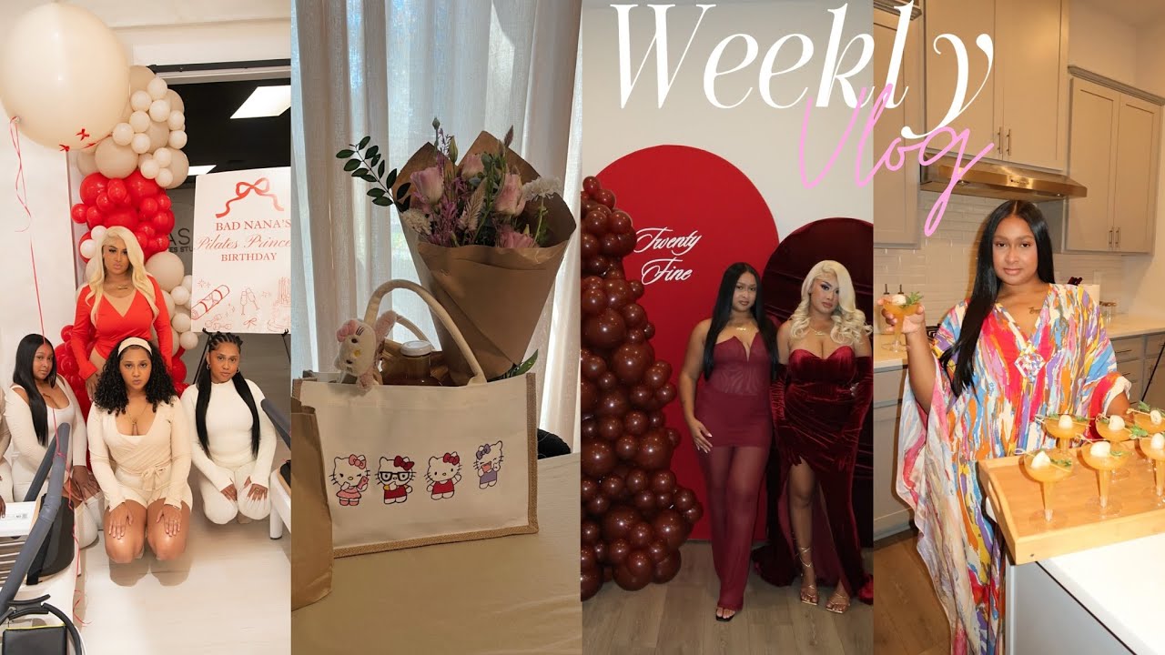 WEEKLY VLOG | Decorating For Nana Bday + MooMoo Girls Night + Pilates + New Home Decor & More
