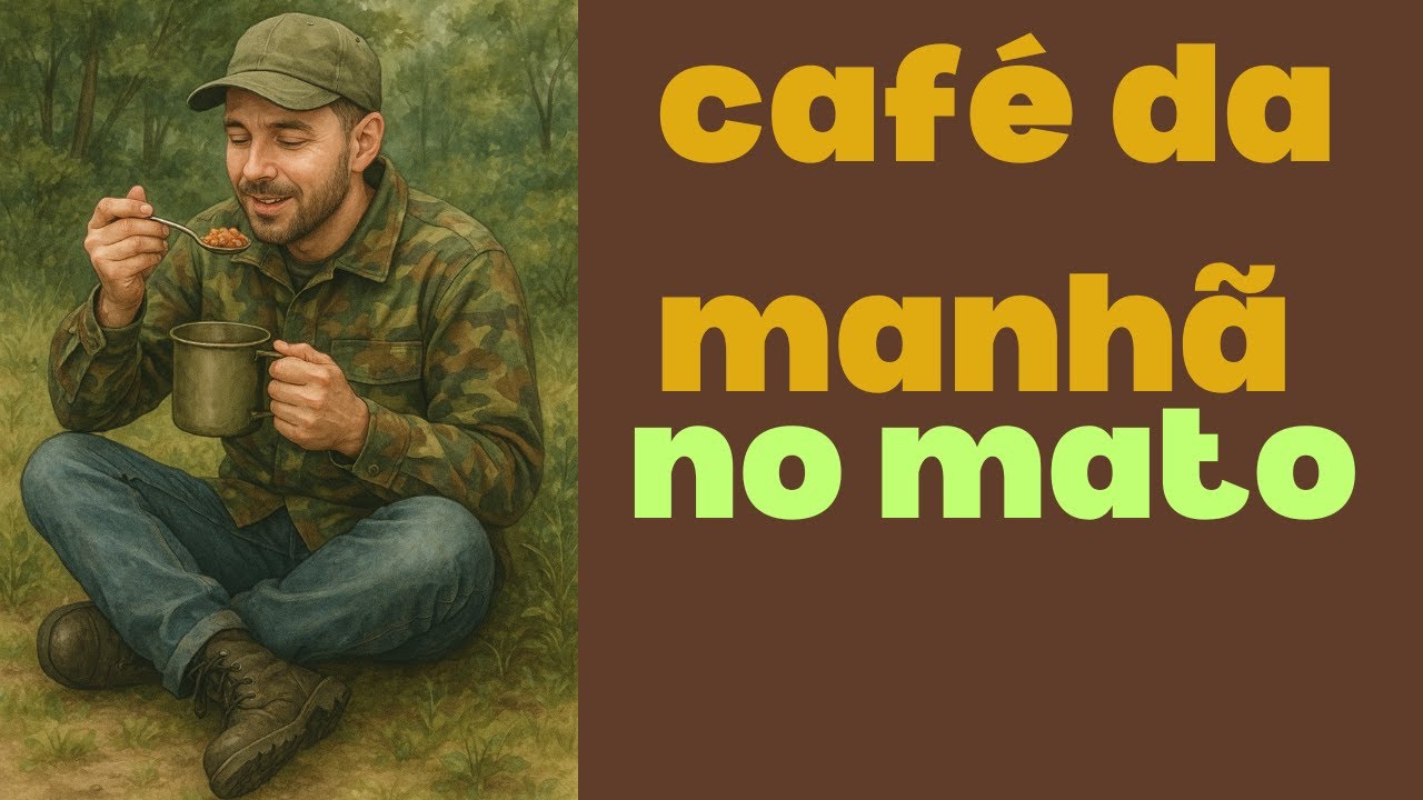 Cafe da manhã no mato e poncho/tarp ExFa