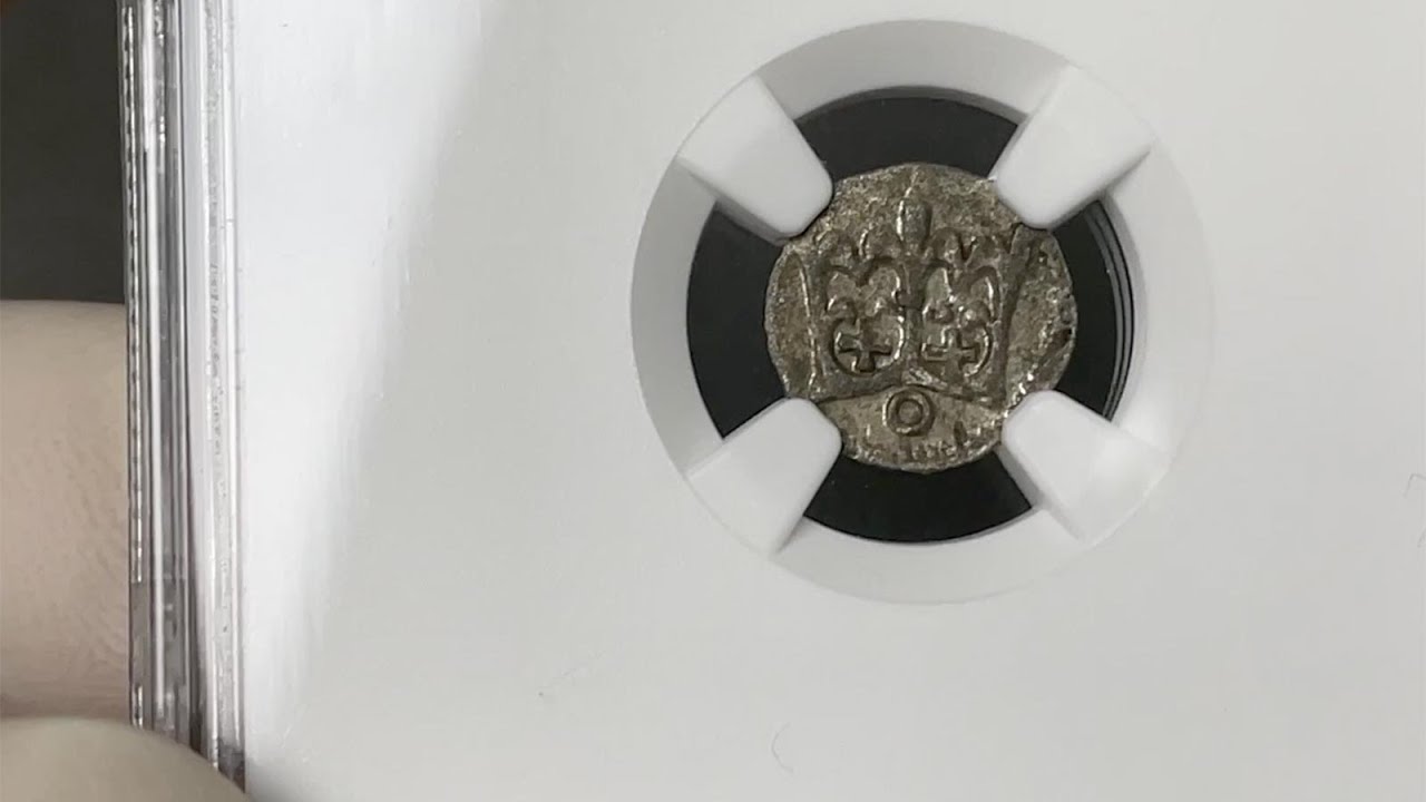 Kazimierz IV Jagiellończyk, Denar Krak&oacute;w - O NGC MS62