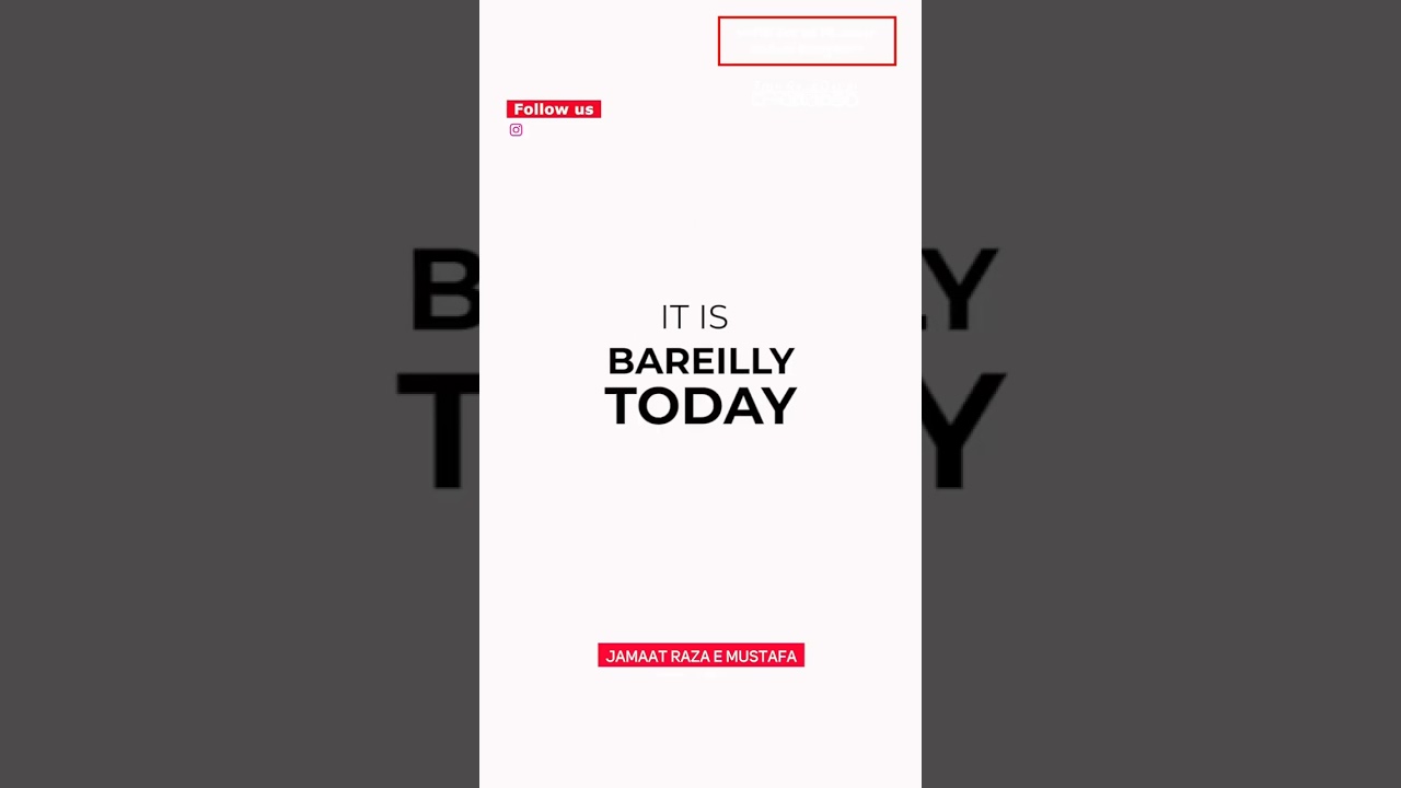 Bareilly Is Still Alive ...💖 | Status | Mufti Zahid Hussain | Tajushariah | Mufti Asjad Raza | Share