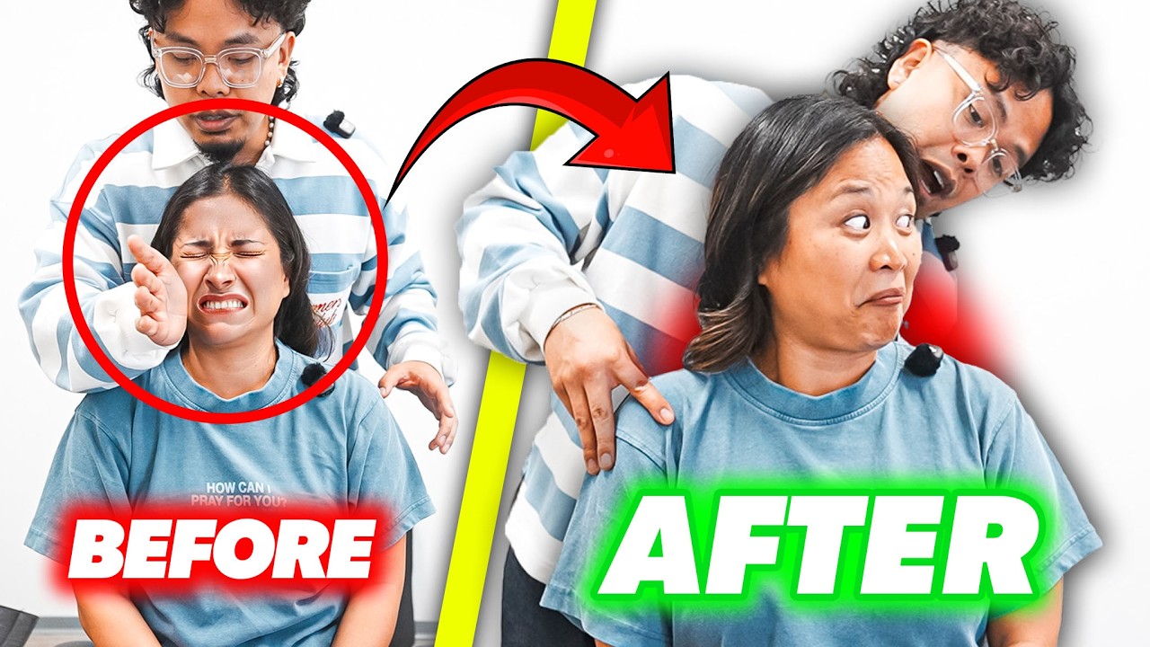 **COULDNT TURN HER NECK FOR 15+ YEARS! 😱😭 | Asmr Chiropractic Neck Pain Crack Relief | Dr Tubio