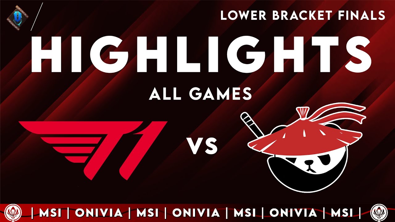 T1 vs AL ALL GAMES Highlights LOWER FINALS MSI 2025 T1 vs Anyone's Legend