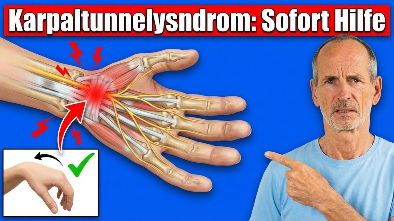 Sofort HILFE bei Karpaltunnelsyndrom (unter 10 Min)