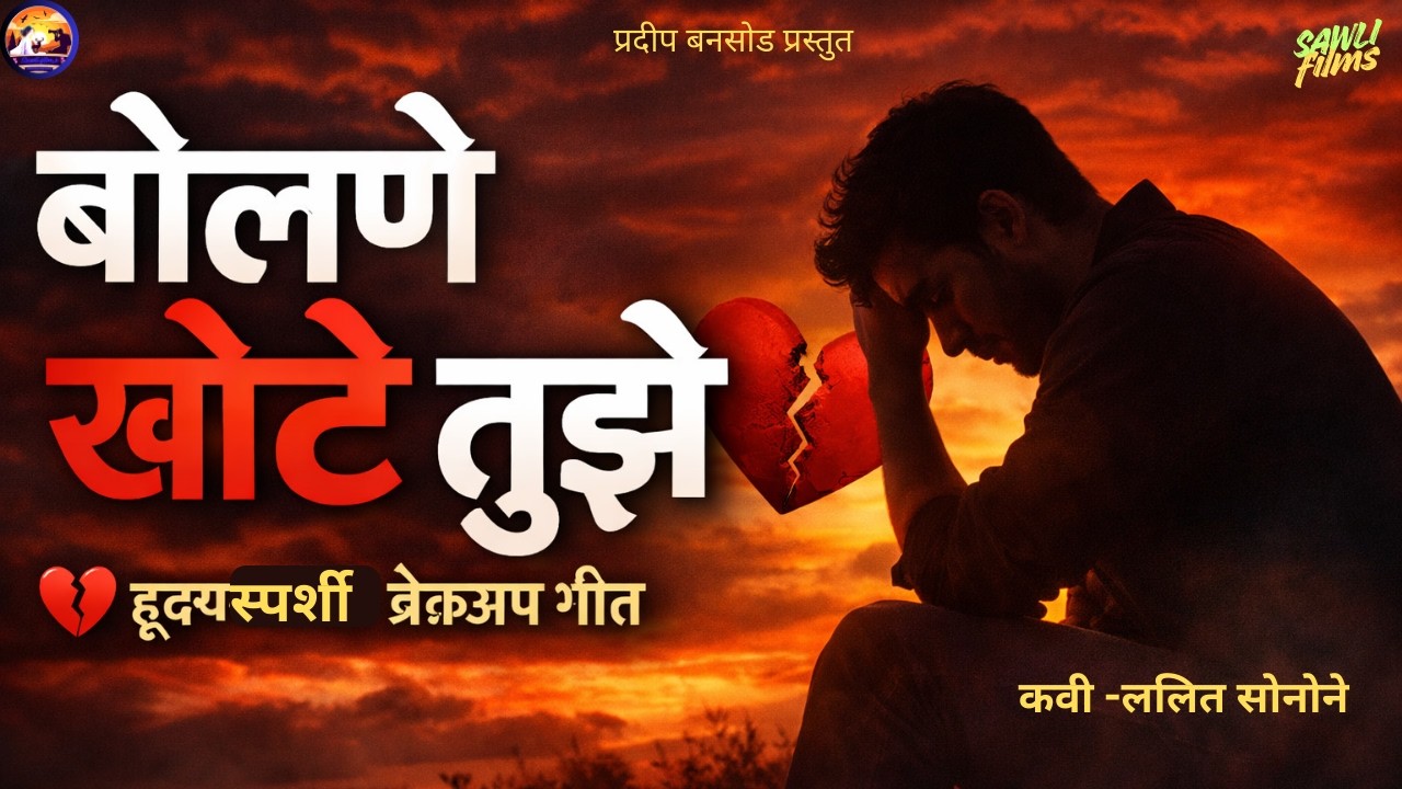 बोलणे खोटे तुझे | Marathi Sad Song 2026 | Heart Touching Breakup Song | Emotional Love Song