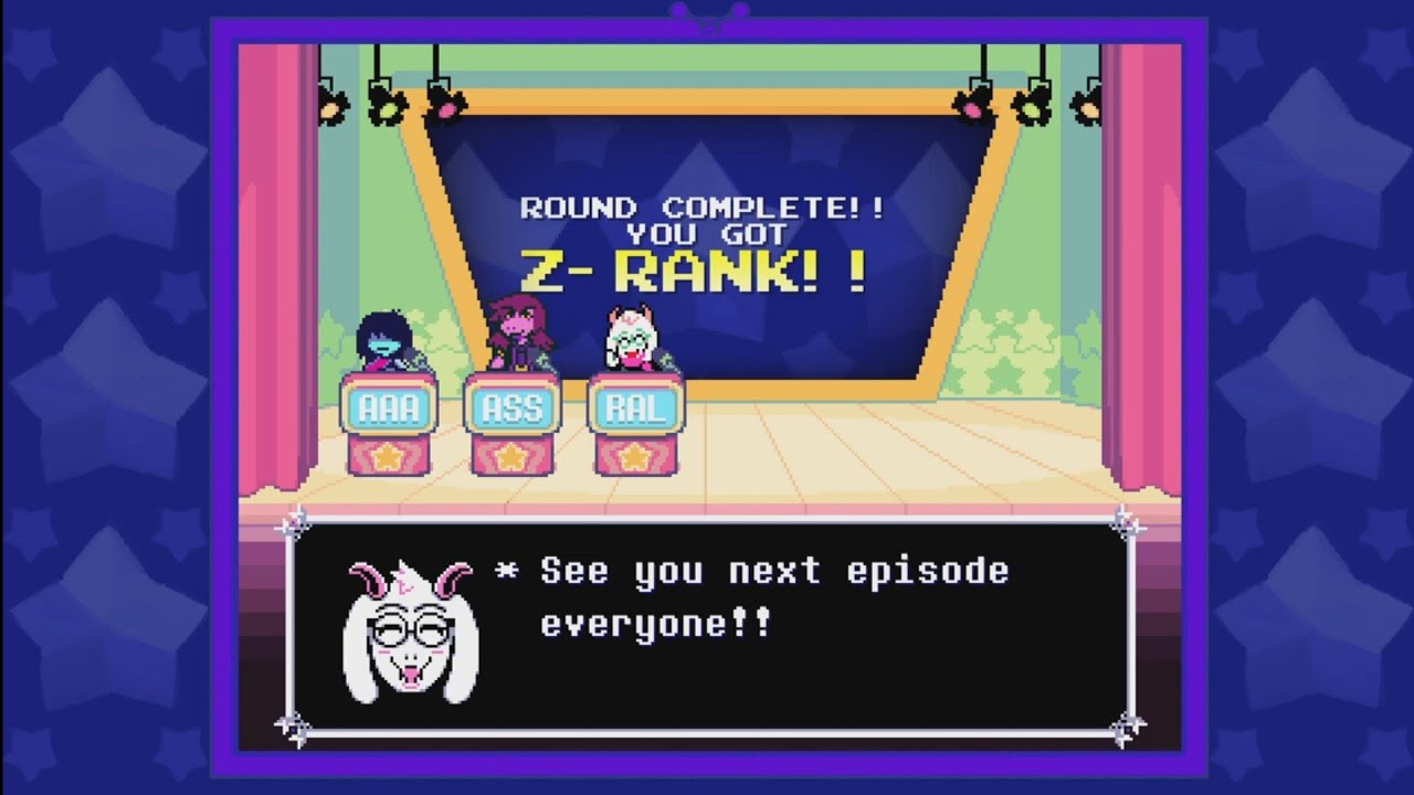 DELTARUNE Chapter 3 Board 1 Complete Z Rank Playthrough