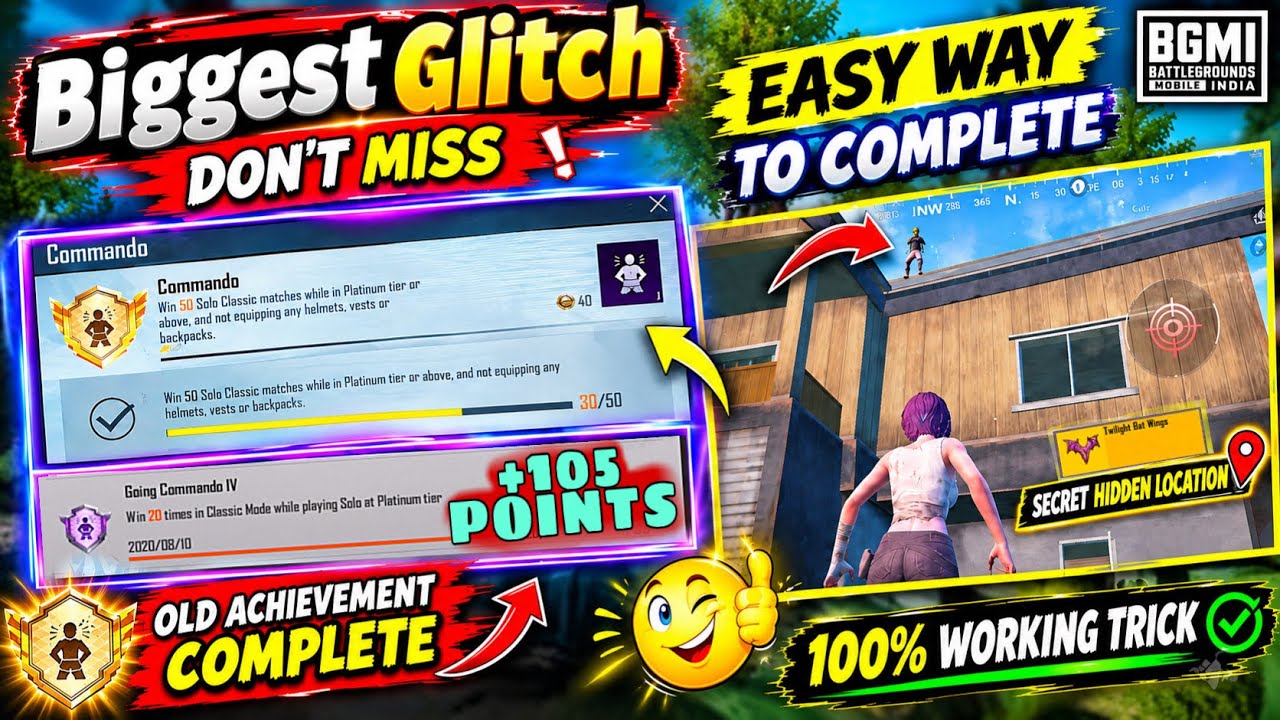 Use This Trick🔥To Complete Achievement | New Trick To Get (Commando) Title Easily 😱| TEAM HARSHIT