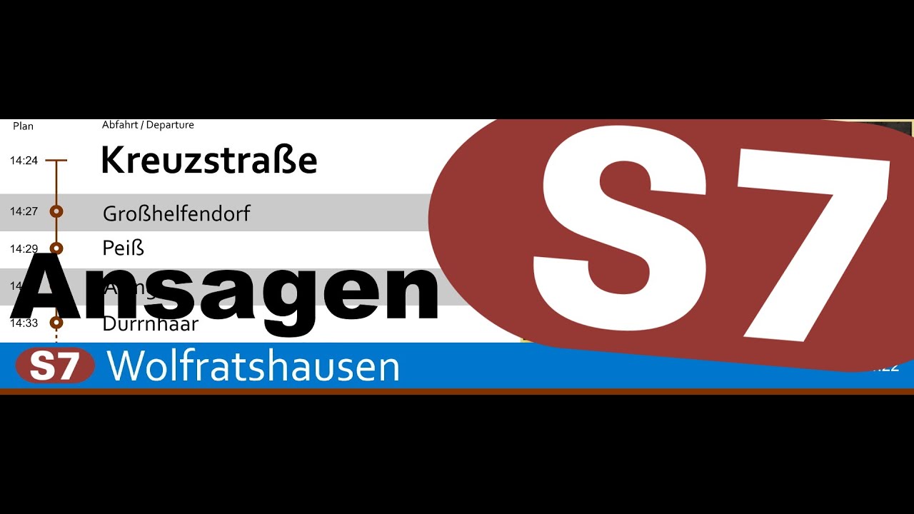 Ansagen auf der S7 | S-Bahn München