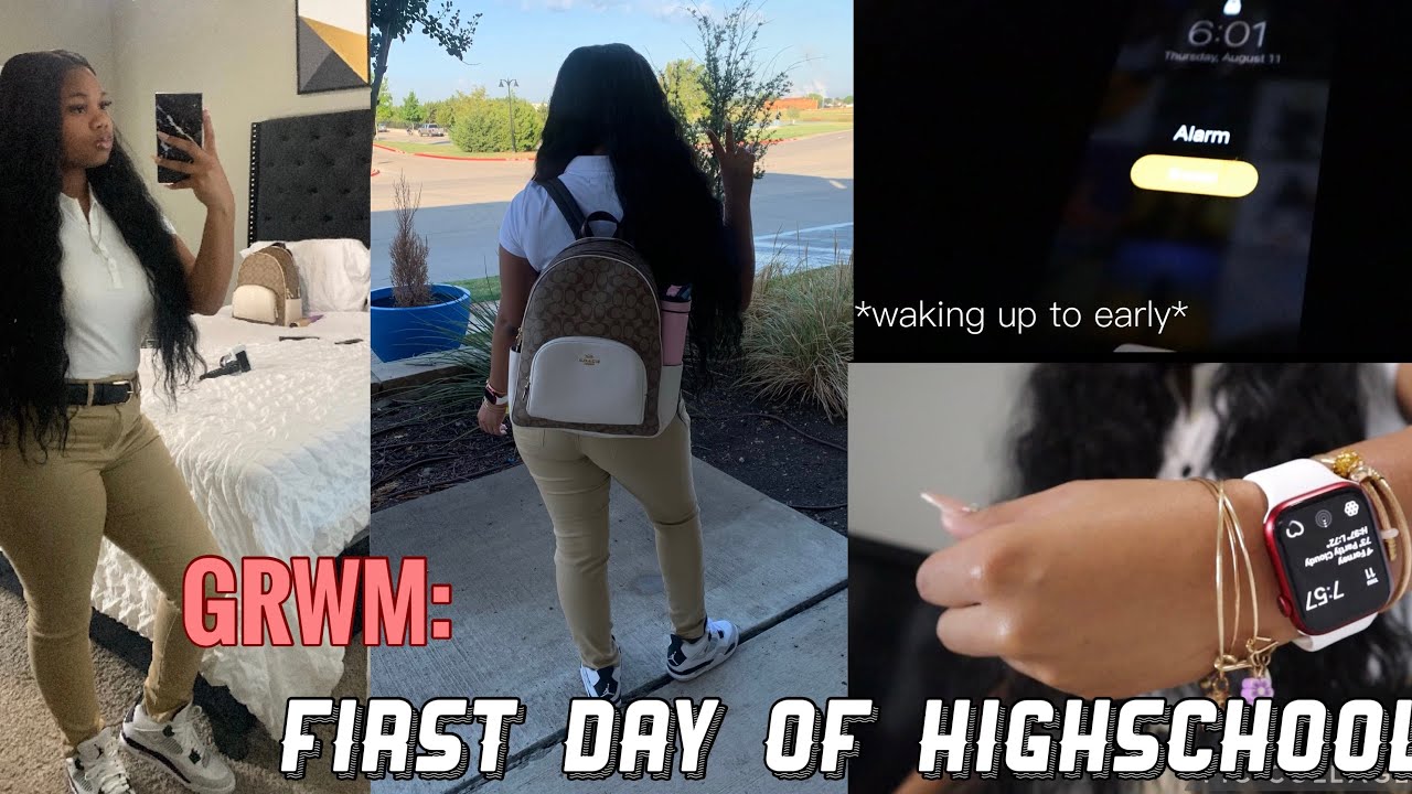 GRWM: First day of school | Freshman year + Mini vlog