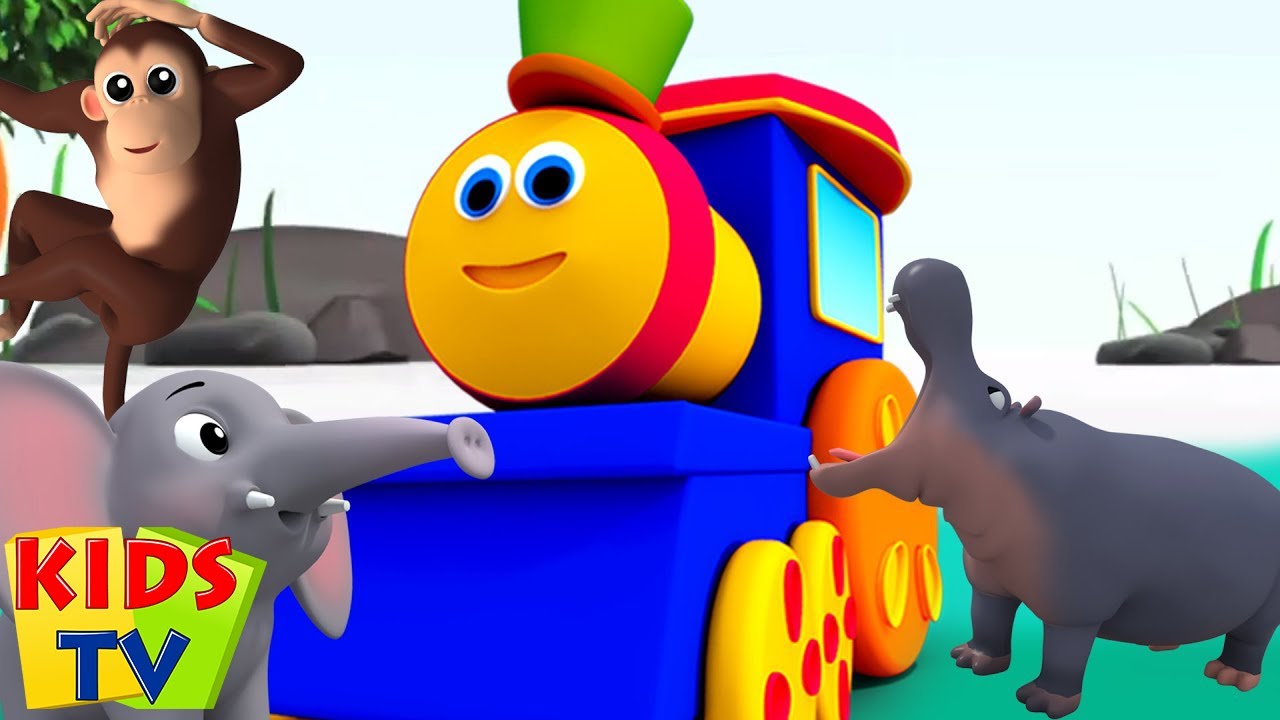 รถไฟบ๊อบ | เพลง ABC สัตว์ในภาษาไทย | การเรียนรู้ที่การเก็บรวบรวมเพลงสำหรับเด็กที่ | Bob the Train