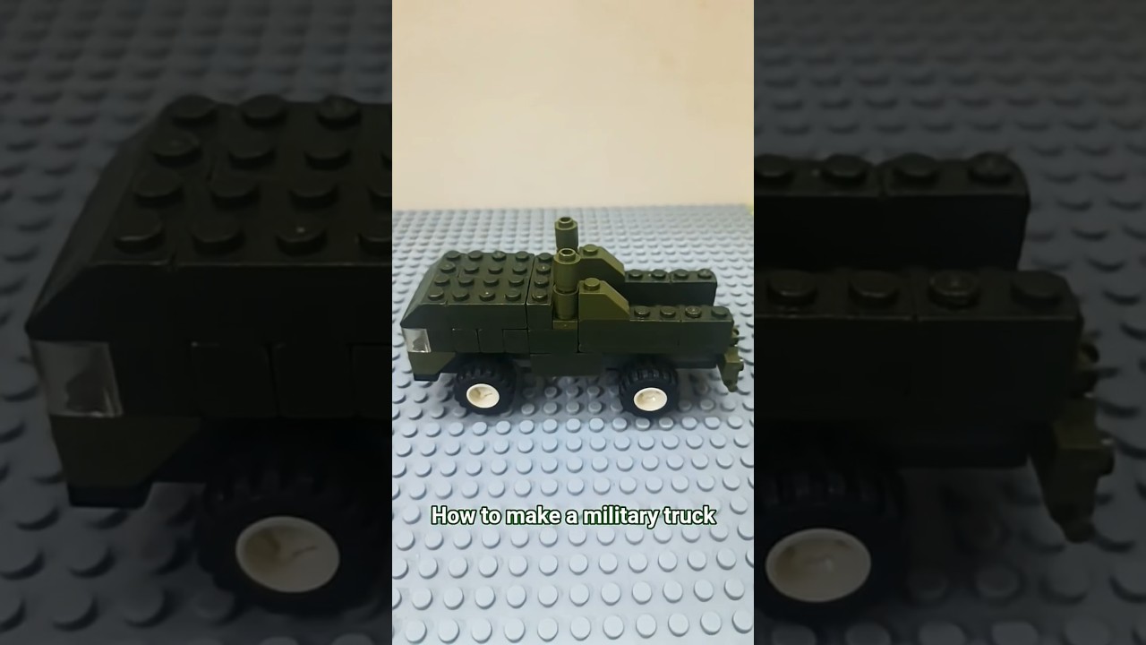 how to make a lego  military truck.
