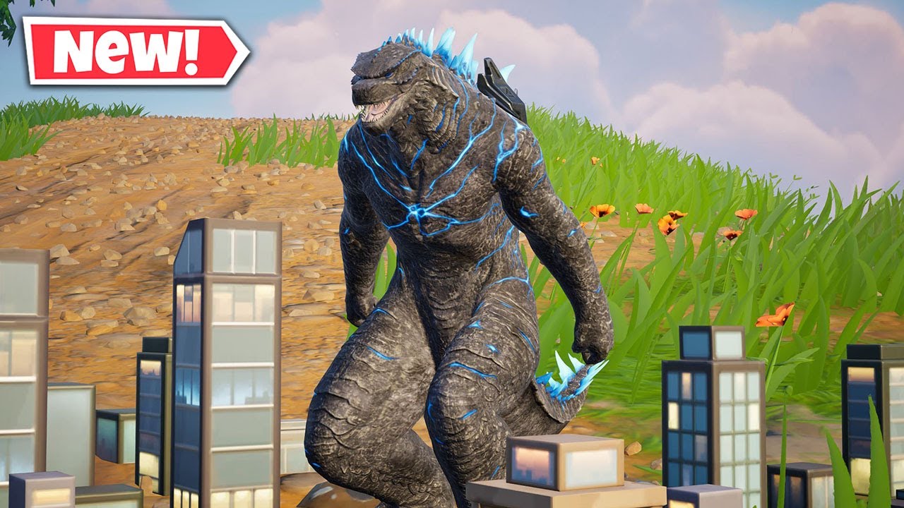 НОВЫЙ игровой процесс с обликом ГОДЗИЛЛЫ в Fortnite! (Глайдер MOTHRA)