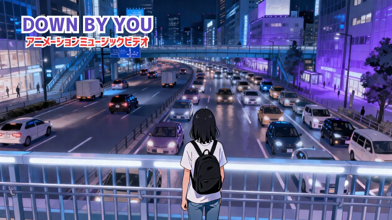 DOWN BY YOU（アニメーションミュージックビデオ）