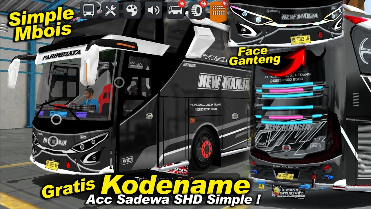 Bikin Ganteng Sadewa SHD 😱 Kodename Acc Simple Mbois❗JB2 SHD Ori BUSSID V4.4.1