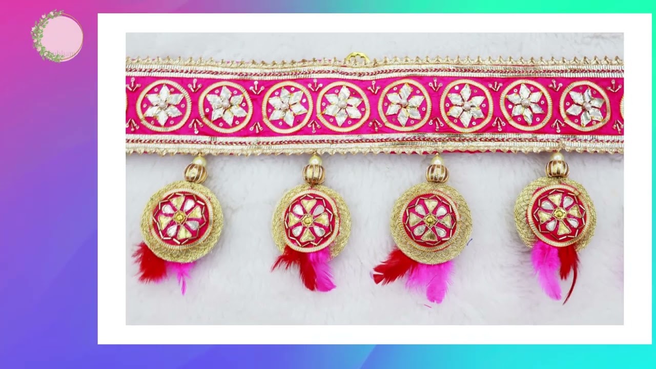 Bandarwal Indian Handmade Traditional Gota Patti Work Bandarwal Home